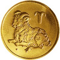 Коллекционная золотая монета 25 рублей 2003 года из серии «Знаки зодиака» — Овен, реверс Фото коллекционная золотая монета 25 рублей 2003 года из серии «Знаки зодиака» — Овен, реверс