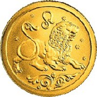 Коллекционная золотая монета 25 рублей 2005 года из серии «Знаки зодиака» — Лев, реверс Фото коллекционная золотая монета 25 рублей 2005 года из серии «Знаки зодиака» — Лев, реверс